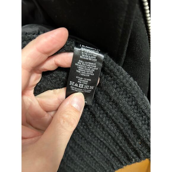 Blank NYC Black Jacket with leather trim - Women’s XS - Picture 6 of 7